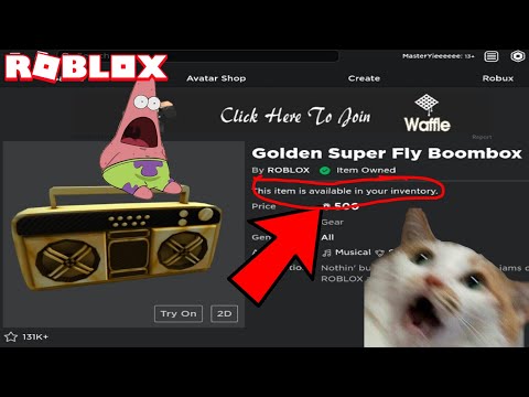Roblox Golden Boombox Code 07 2021 - how to get a free golden boombox in roblox