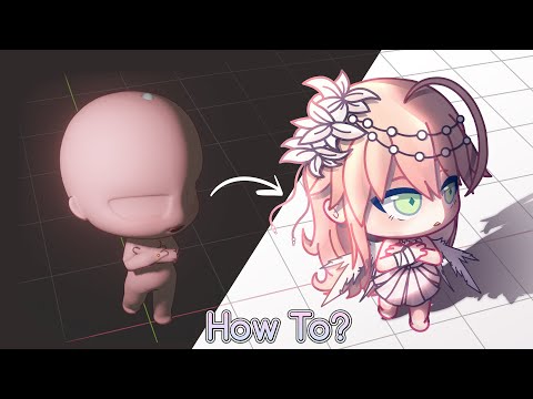 Gacha Tutorial // Making Custom Gacha Poses From Perspective // ( Gacha Club + Blender )