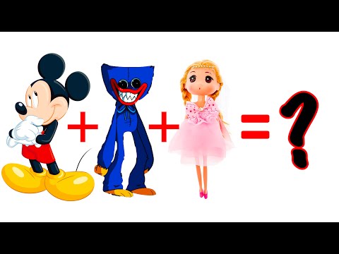 MICKEY MOUSE + HUGGY WUGGY 🔥🔥 NEW HERO😍 NEW life an OLD DOLL😉 #viralvideo #tutorial #huggywuggy