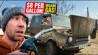 Winter Destroyed Our Soviet Jeep? Ukraine's INSANE Gas Prices