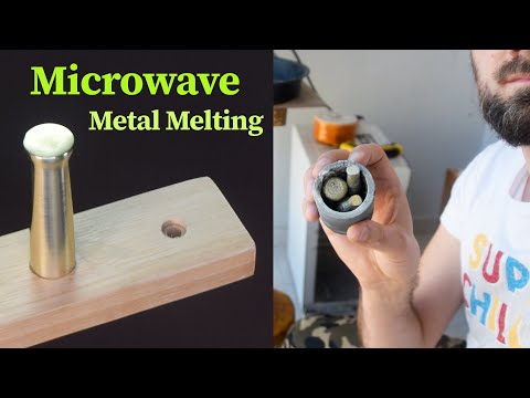 Metal Casting a Hook with a Microwave