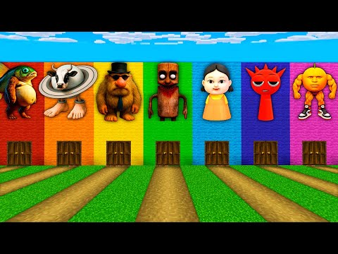 SUPERVIVENCIA EN ITALIAN BRAINROT MATTEOOO TUNG TUNG SAHUR INCREDIBOX SPRUNKI SÓTANO en Minecraft