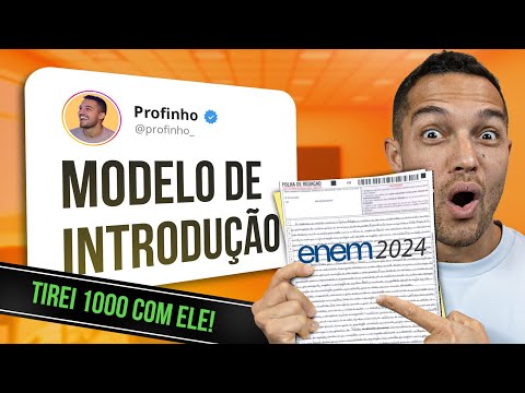 COMEÇANDO uma REDAÇÃO no ENEM 2024 digna da NOTA 1000!