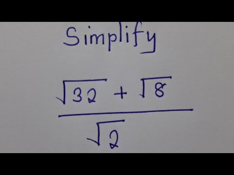 How to simplify without a Calculator | The answer is 6.