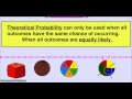 Probability and Theoretical Probability Quiz