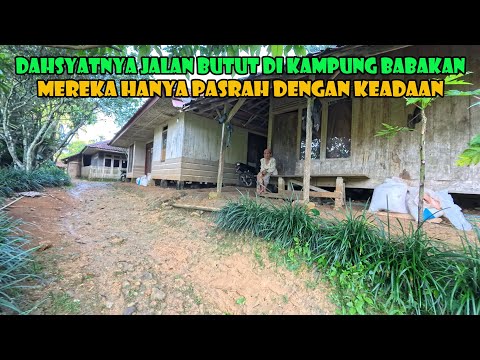 Beginilah Keadaan Kampung Babakan Pedalaman Bandung Barat. Dahsyatnya Jalan Butut..