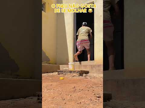 o pneu quase mim pega 😂