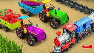 Diy tractor mini Bulldozer to making concrete road | Construction Vehicles, Road Roller #600
