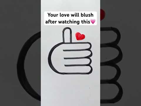 Your love will blush after watching this💗 #art #beautiful #love #symbol #drawing #shorts