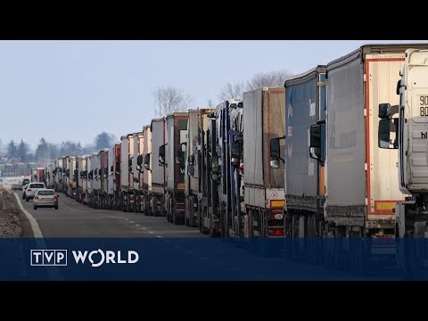 YouTube video thumbnail: Belarus Bans Polish and Lithuanian Trucks, Stranding Thousands at Border