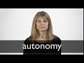 Understanding Autonomy