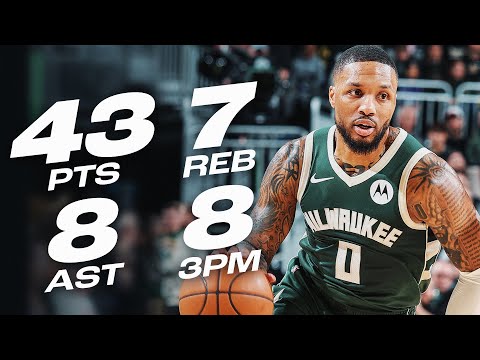 Damian Lillard GOES OFF For 43 Points vs 76ers! | February 9, 2025