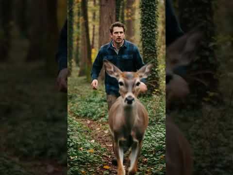A Mother Deer's Plea, A Man's Rescue: The Fawn is Saved. #animals #rescue #wildlife