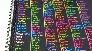 Live menulis nama cantik lagi...