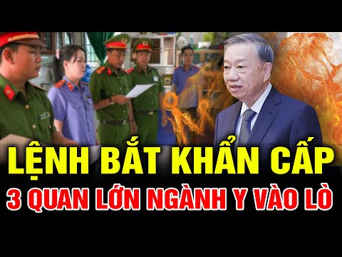 TBT Tô Lâm Đốt Lò Mạnh: Lệnh Bắt Khẩn 3 Quan Lớn Ngành Y Chấn Động Cả Nước