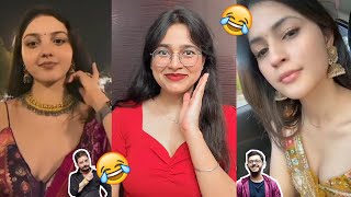 Dank Indian Memes Reaction🤣| Trending Memes | Indian Memes Compilation | Sb Meme4 | Samiksha Sengar
