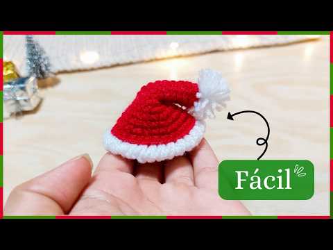 Gorro de Santa Claus a Crochet 🎄 Crochet Tutorial Paso a paso para PRINCIPIANTES