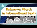 Reading Comprehension and Vocabulary Strategies