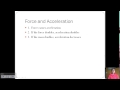 Forces and Motion Concepts