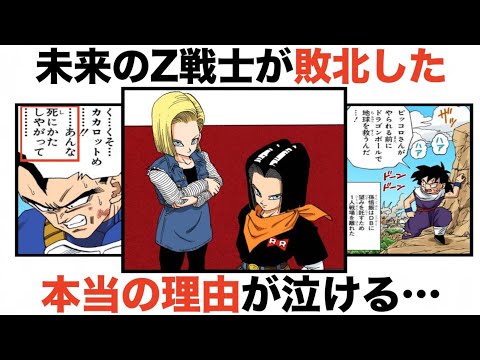 未来の戦士達はなぜ本編より弱い人造人間達に負けたのか？未来世界の歴史を徹底解説！