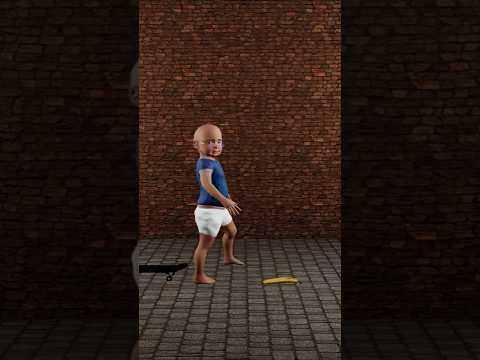 Oops! Banana Time  - Baby Jim #shorts #funny #animation