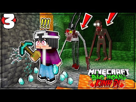 MINECRAFT ĐẢO HOANG KINH DỊ*TẬP 3 | LỘC BỊ QUÁI VẬT SĂN KHI ĐÀO KIM CƯƠNG DƯỚI HANG ĐỘNG ĐÁNG SỢ