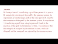 Blood Groups and Graft Acceptance