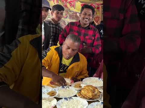 ২০২৫ সালের ১ম দিনেই  ২০প্লেট ভাত খাওয়ার চ্যালেঞ্জ দিলেন জহির খাদক
