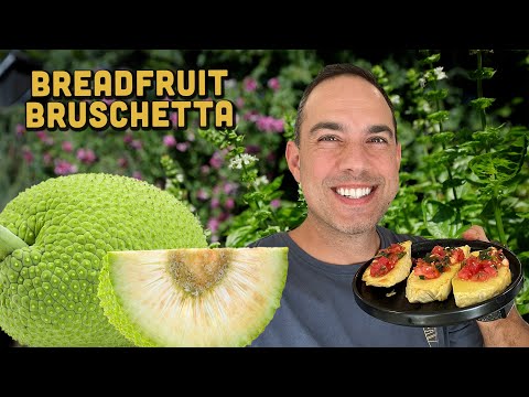 Roast & Fry Breadfruit BRUSCHETTA! Jamaican Italian Fusion