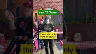 The difference between Year 0 and Year 12 of owning a restaurant?