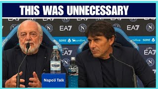 Conte’s very strange last press conference as Napoli manager