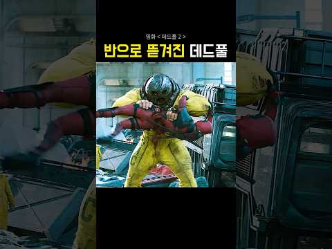 반으로 뜯겨진 데드풀