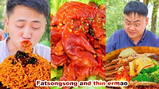 mukbang | Ermao fainted! Songsong made a turkey noodle and woke up Ermao🔥