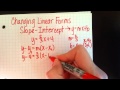 Transforming Linear Equations: From Slope-Intercept to Standard Form