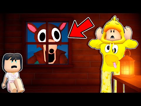 NOS PERDEMOS EN EL BOSQUE con mi BEBÉ  Y NOS PERSIGUE ALGO TERRIBLE en ROBLOX...