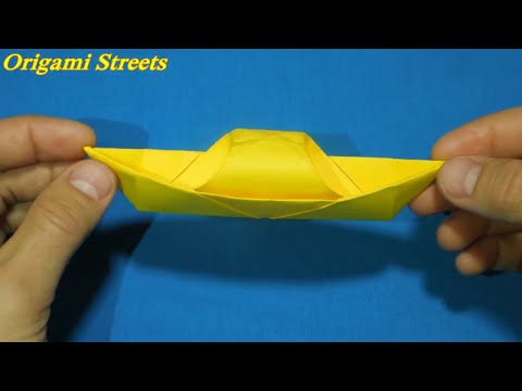 Как сделать лодку из бумаги. Лодка оригами из бумаги