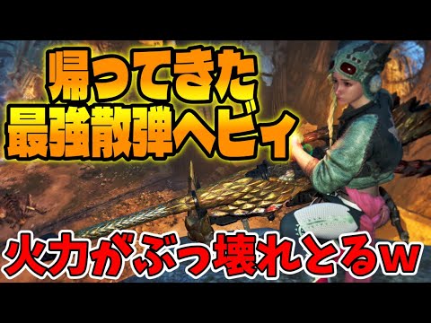 新スキル２つで最強セルレギオス散弾ヘビィ「アルシャマリ」がぶっ壊れとるｗ【刃鱗増装/回避装填】【モンハンワイルズ】【モンスターハンターワイルズ】