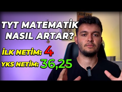 NASIL 4 MATEMATİK NETİYLE BAŞLAYIP 36.25'E YÜKSELTTİM? #yks