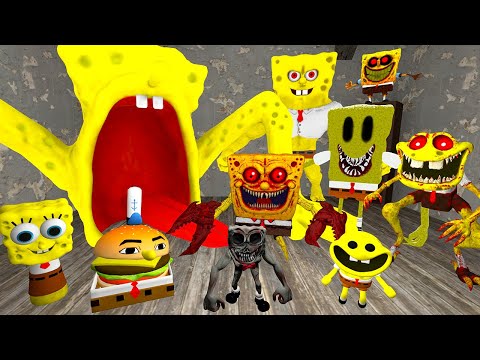 ВСЕ ВИДЫ СПАНЧ БОБ ПОЖИРАТЕЛЬ В ГРЕННИ ОНЛАЙН - All Types Sponge Bob Granny Online Garry's Mod !