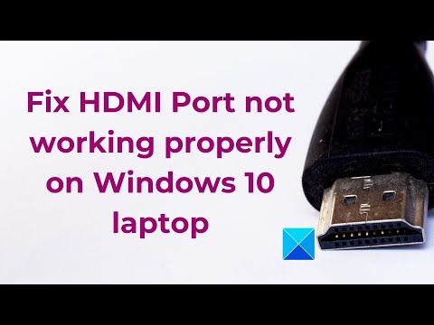 hp laptop hdmi port not working