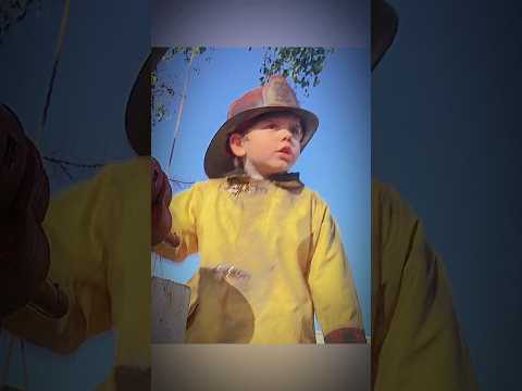 Boy disguised as a firefighter#fantasy #futurelink