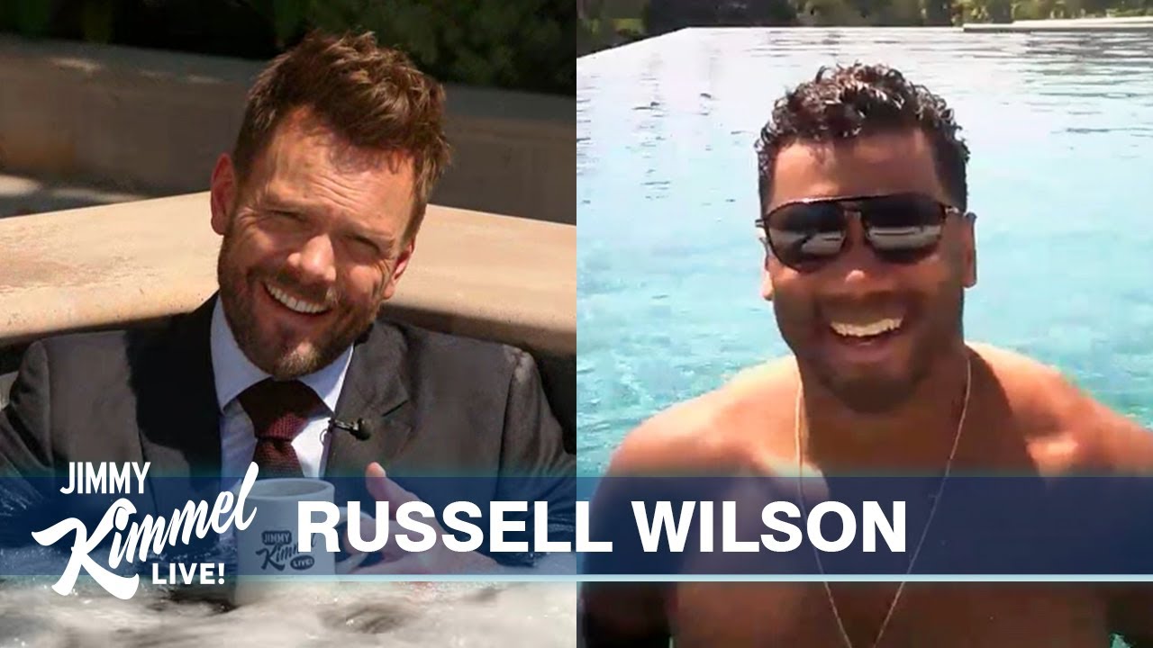 Guest Host Joel McHale Interviews Russell Wilson NFL Season, Ciaras Pregnancy & Mahomes Deal