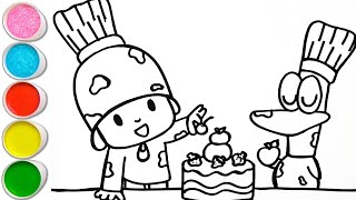 How to Draw Pocoyo For children _ Drawing, Coloring, Painting For Kids and Toddlers _ Kids Art