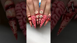 REAL TEETH 🦷 On NAILS??😱💅🏻 Insane…🤮 #nails #nailart #nailtransition #transition #naildesign
