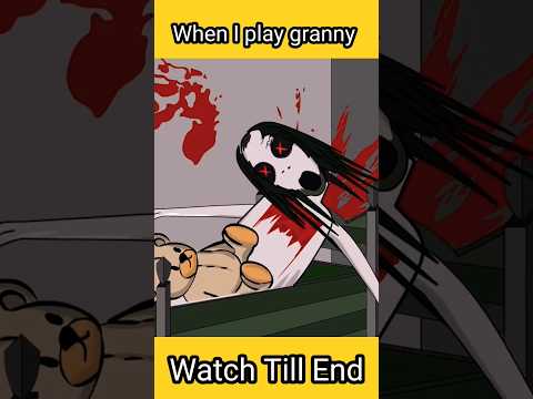 When I play Granny in Hindi Animation #granny #shorts