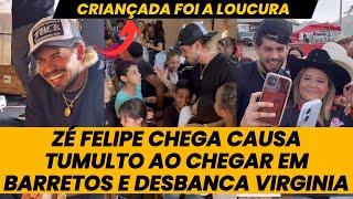 Zé Felipe chega no BARRETÃO e AGITA os FÃS, o povo foi à LOUCUR4 com a presença do filho do Leonardo