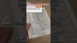 Jeder 5. Steuerbescheid des Finanzamtes ist falsch 😨 - kenn deine Steuerrechte als Student 🤑🤑🤑