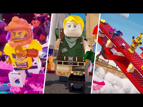 LEGO Fortnite - Tilted Towers, Wing Walkers and Smoothie Odyssey!