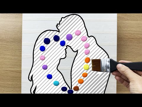 Daily challenge #326 / Silhouette Art Painting / Always and Forever