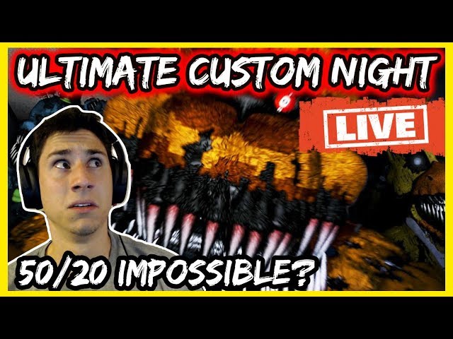 ULTIMATE CUSTOM NIGHT LIVE STREAM! #5 ? Five Nights At Freddy's Live Stream! | FNAF Live